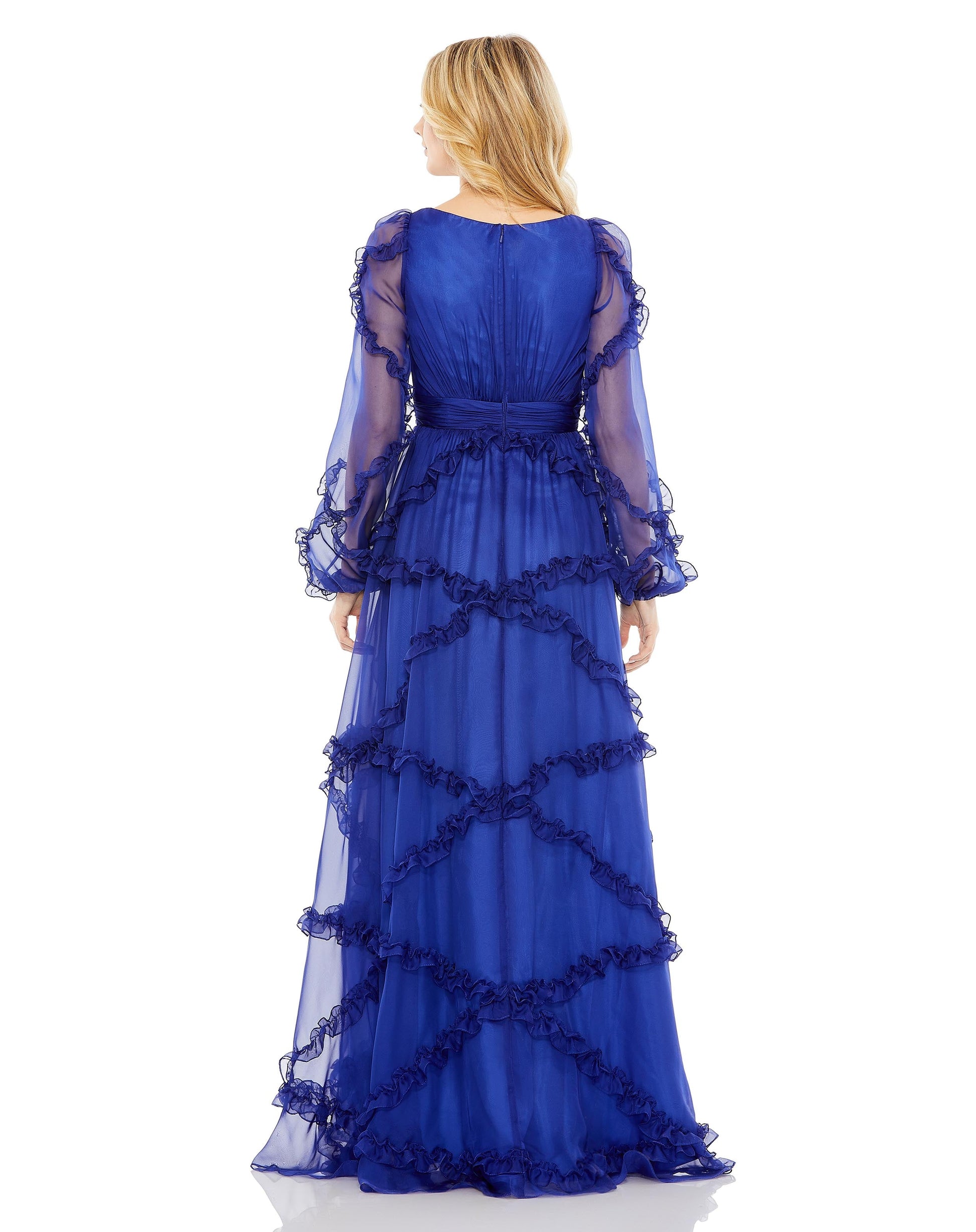 Mac Duggal A68223 Long Sleeve Formal Dress