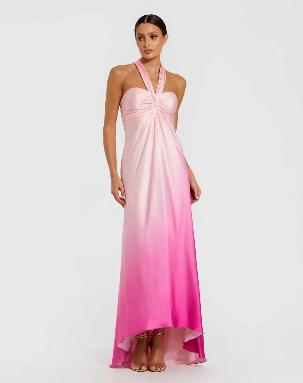 Prom Dresses Prom High Low A Line Ombre Formal Dress Pink Ombre
