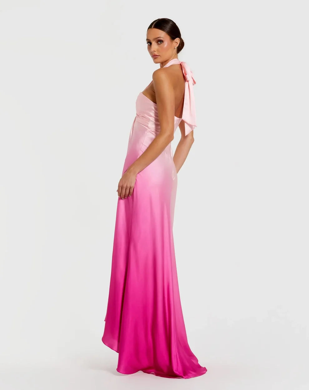 Prom Dresses Prom High Low A Line Ombre Formal Dress Pink Ombre