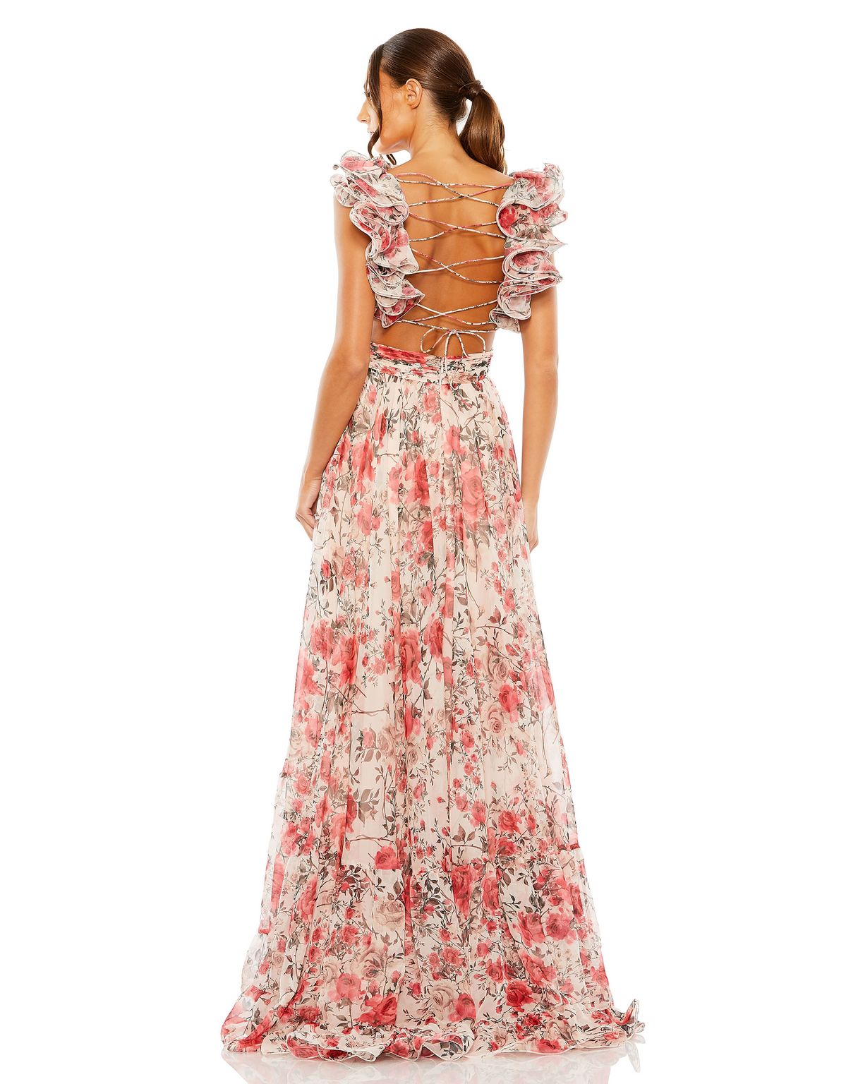 Prom Dresses Long Floral Evening Formal Prom Dress Rose Multi