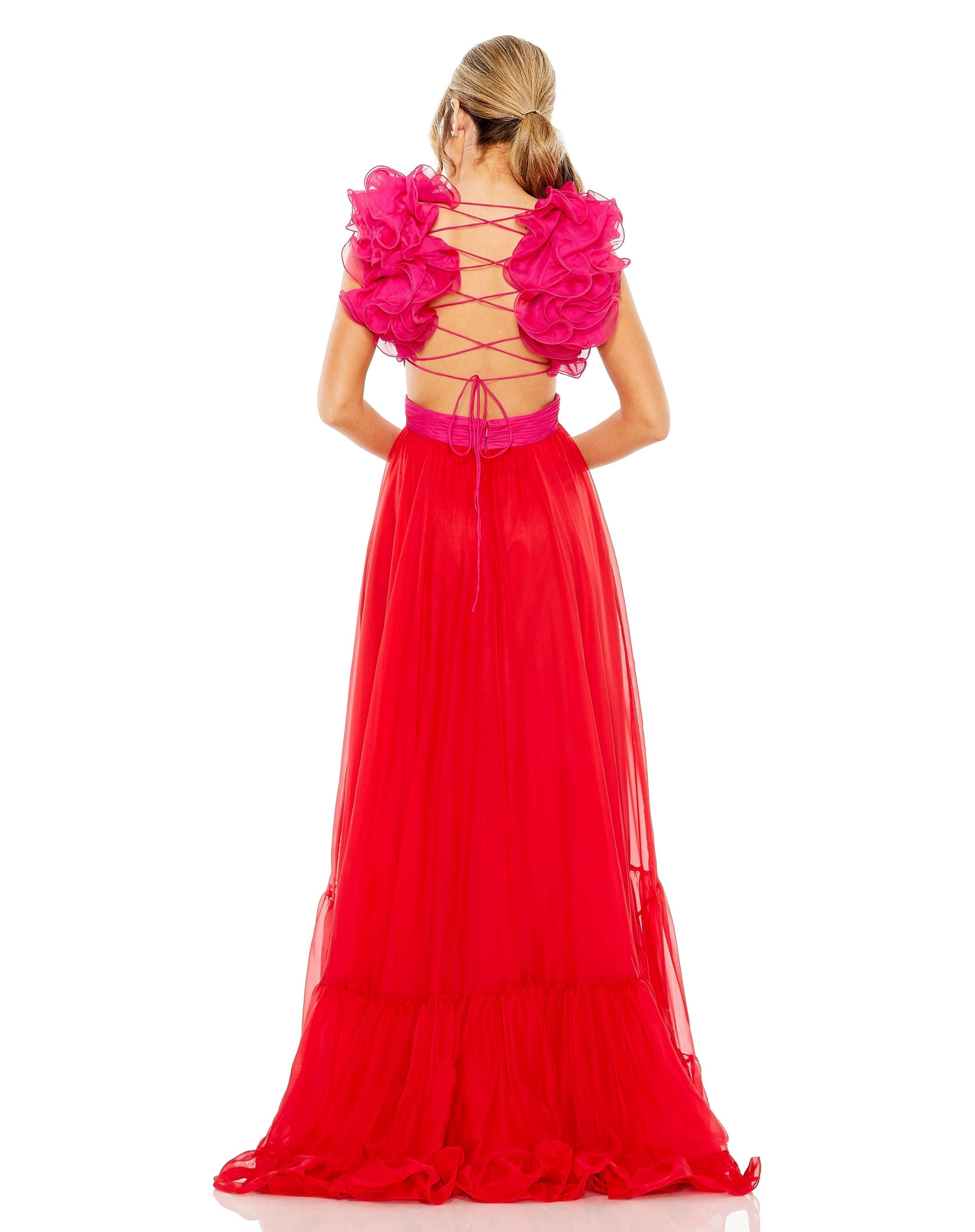 Mac Duggal 68522 A Line Long Formal Prom Dress