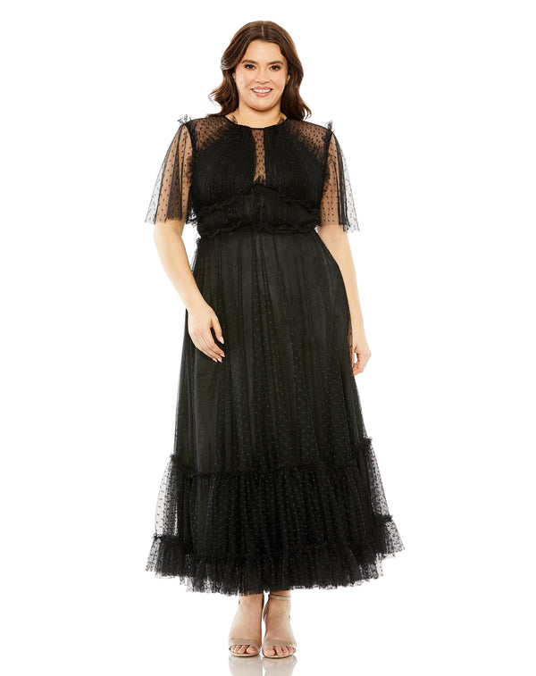 Formal Plus Size Dress A Line Mac Duggal 68568