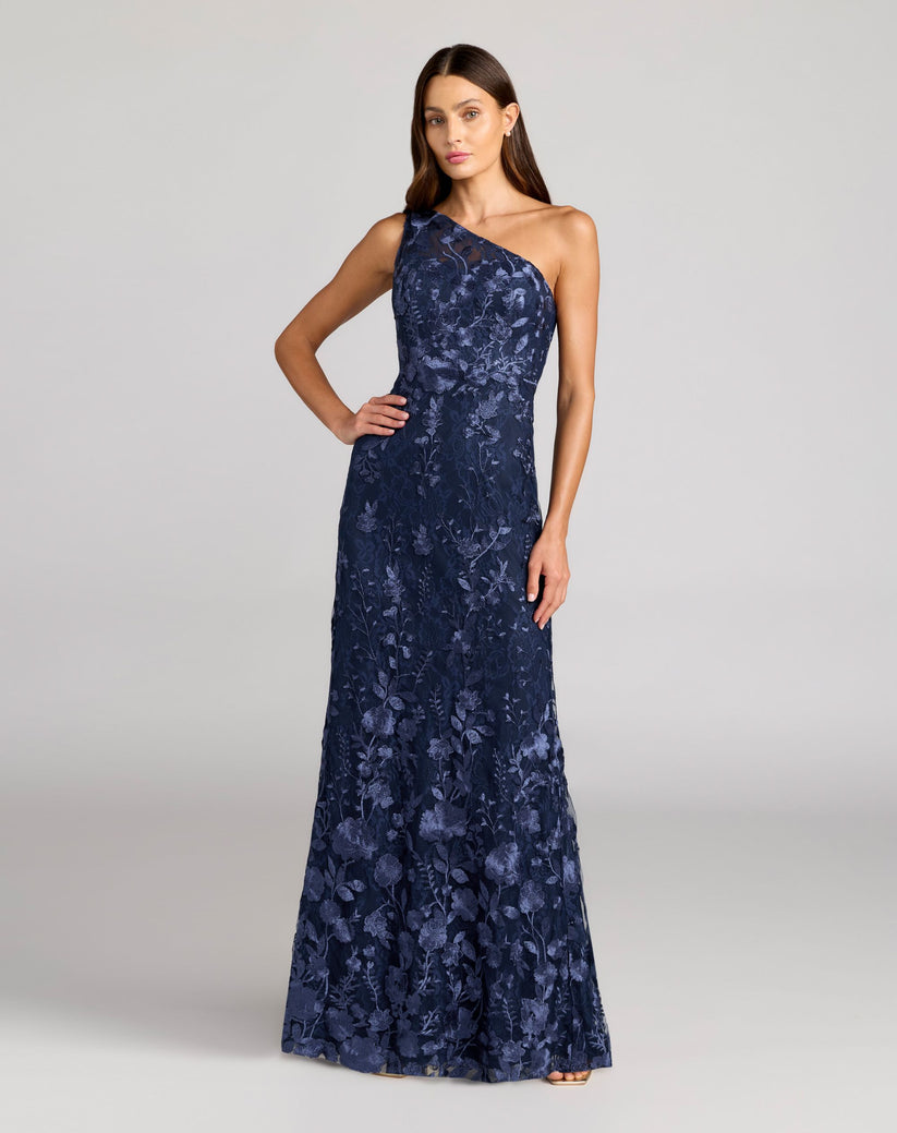 Formal Dresses Long Fitted Floral Prom Formal Dress Midnight Multi