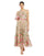 Formal Dresses Long Floral A Line Prom Formal Dress Pink Multi