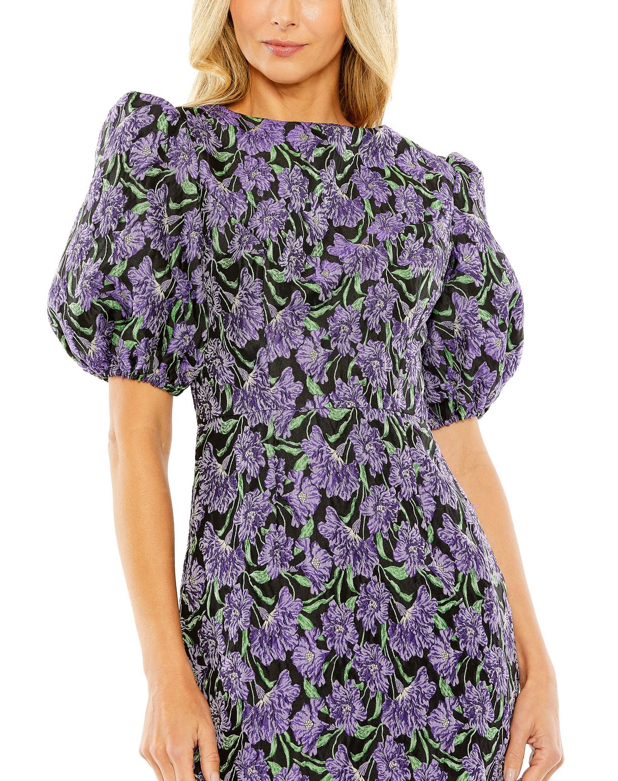 Mac Duggal 68619 Short Cocktail Floral Detail Mini Dress