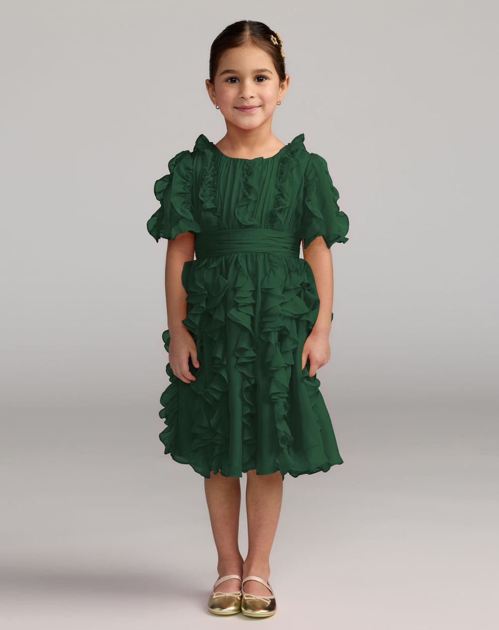 Crew/High-Neck Knee-Length Chiffon Special Occasion A-Line Mac Duggal 68667