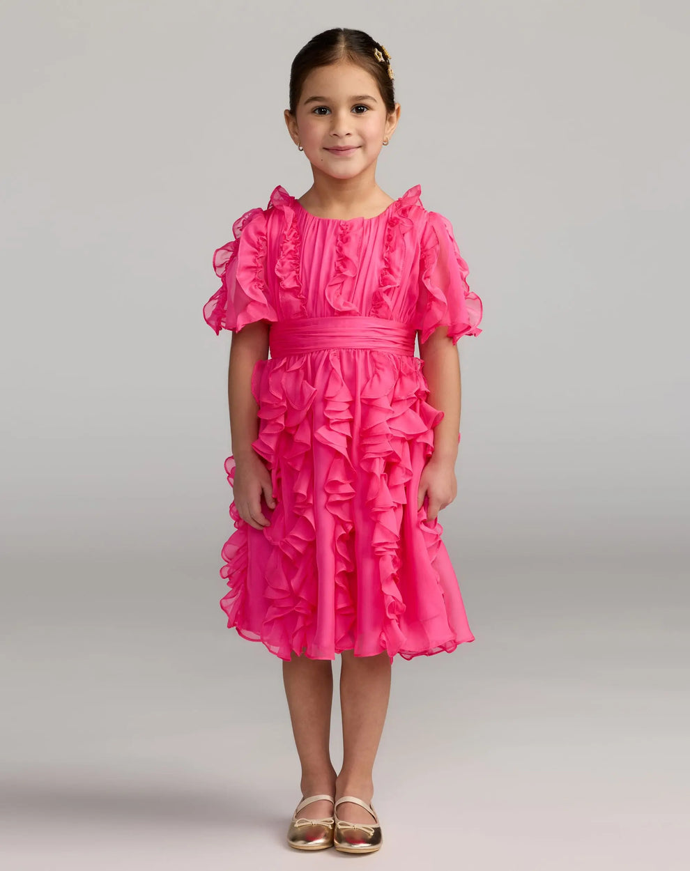 Crew/High-Neck Knee-Length Chiffon Special Occasion A-Line Mac Duggal 68667