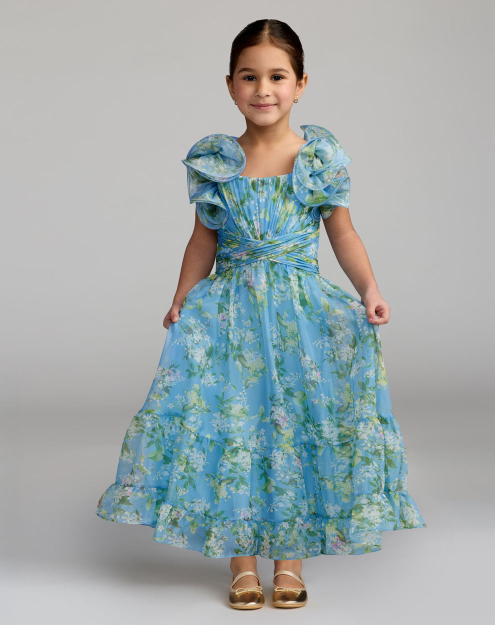Square Floor-Length Chiffon Special Occasion A-Line Mac Duggal 68669
