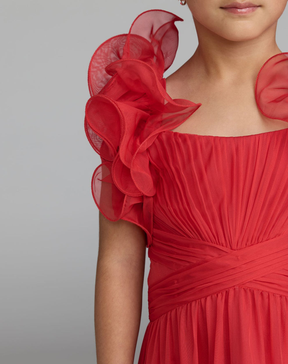 Square Floor-Length Chiffon Special Occasion A-Line Mac Duggal 68669