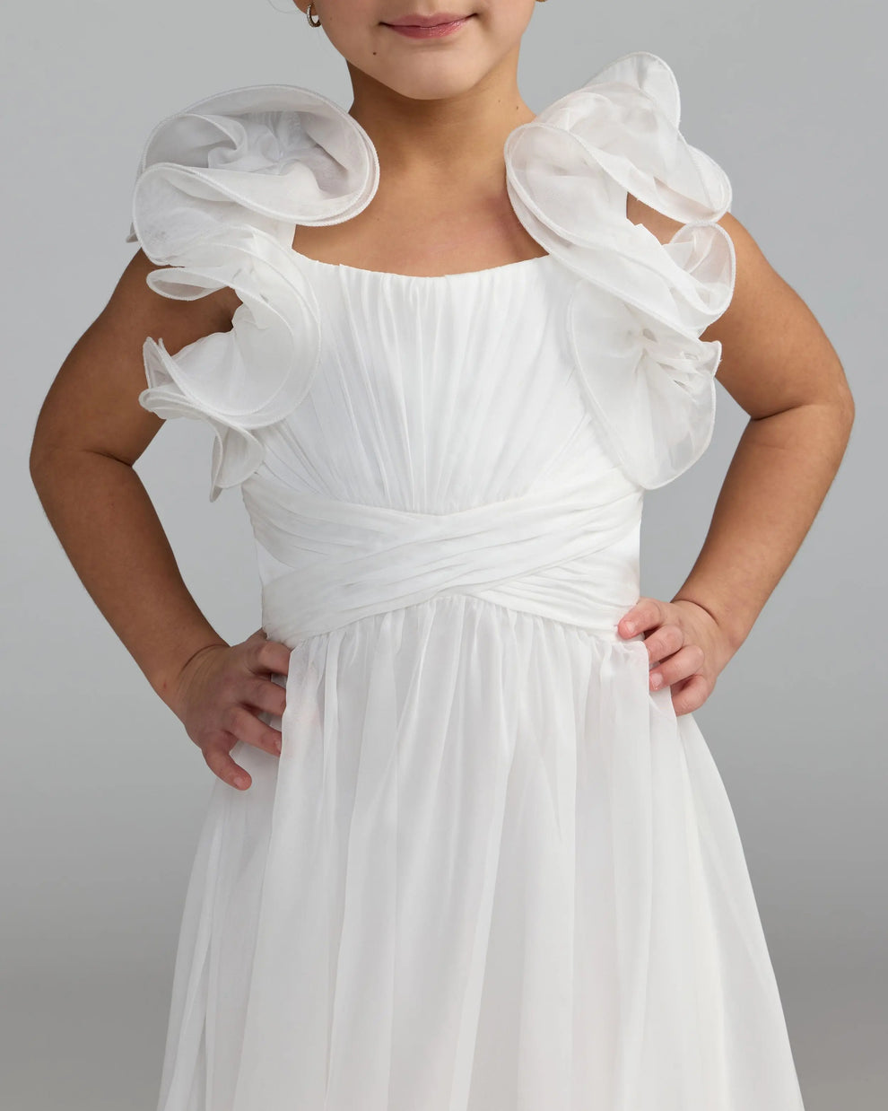 Square Floor-Length Chiffon Special Occasion A-Line Mac Duggal 68669