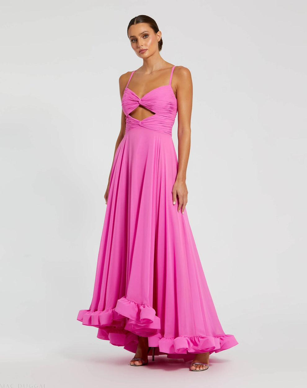 Mac Duggal 68705 High Low Formal Ruffle Prom Dress