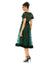 Cocktail Dresses  Short Velvet Hem Midi Cocktail Dress Emerald