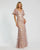 Mother of the Bride Dresses Long Formal Floral Sequin Mother of the Bride Dress Rose Pink