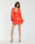 Cocktail Dresses Short Printed Cocktail Long Sleeve Mini Dress Sunset Multi