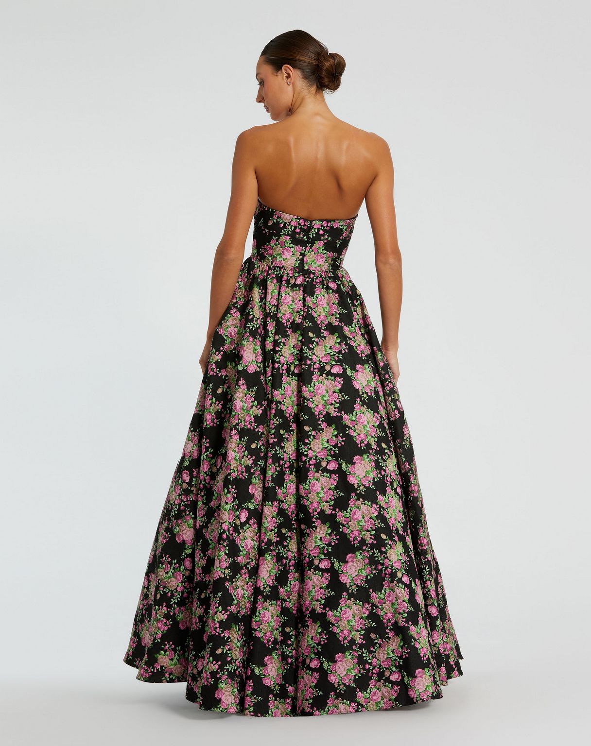 Mac Duggal 68780 Long Floral A Line Formal Prom Dress