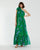 Formal Dresses Long Rose Ruffle Formal Prom Dress Green Multi