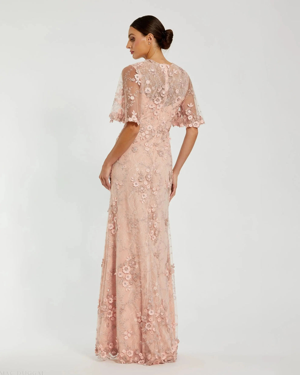 Mother of the Bride Dresses Long Formal Floral Mother of the Bride Dress Mac Duggal 9968810P Rose