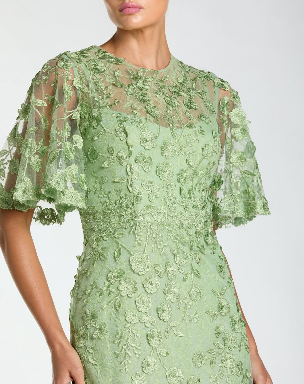 Mother of the Bride Dresses Floral Long Formal Mother of the Bride Dress Mac Duggal 9968810 Sage