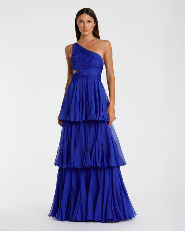 Long Pleated Dress A Line Formal Prom Mac Duggal 68846