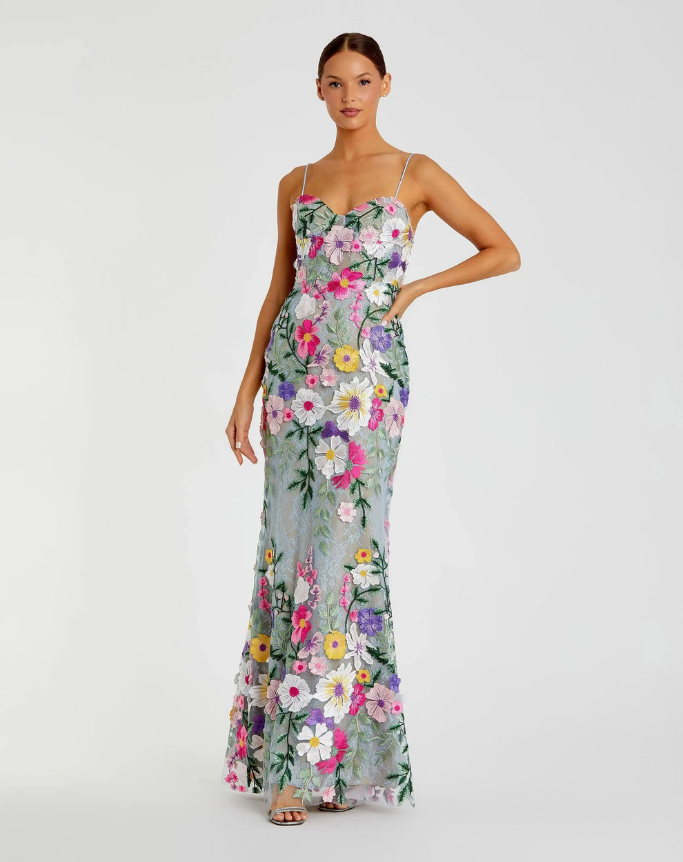 Sweetheart Floor-Length Tulle Formal Sheath/Column Mac Duggal 9968897P