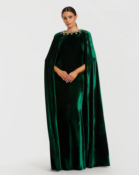 Mother of the Bride Dresses Long Formal Mother of the Bride Velvet Dress Deep Green