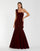 Prom Dresses 3D Floral Long Formal Velvet Prom Dress Amethyst