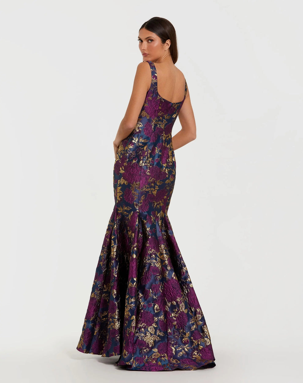 Mac Duggal 69001 Floral Long Formal Evening Dress
