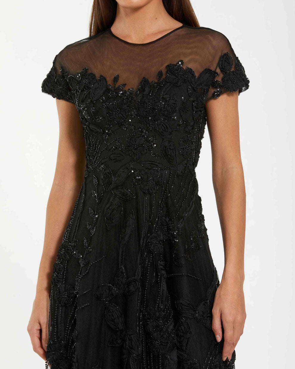 Cocktail Dresses Short Beaded A Line Cocktail Dress Black 
