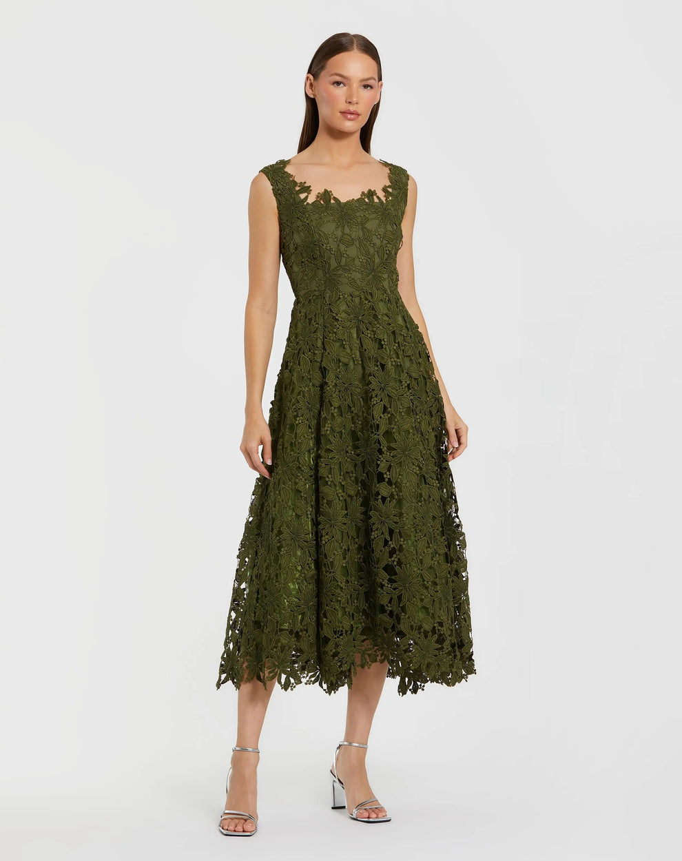 Cocktail Dresses Homecoming Midi Lace Short Cocktail Dress Army Green