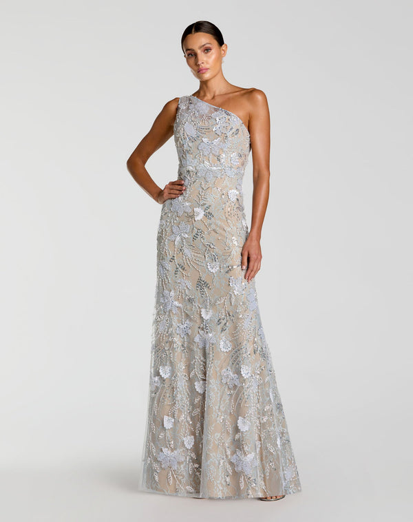 Lace Formal Evening Beaded Long Dress Mac Duggal 69077