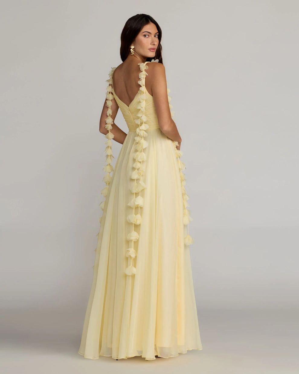Sweetheart Floor-Length Chiffon Formal A-Line Gown Mac Duggal 69086
