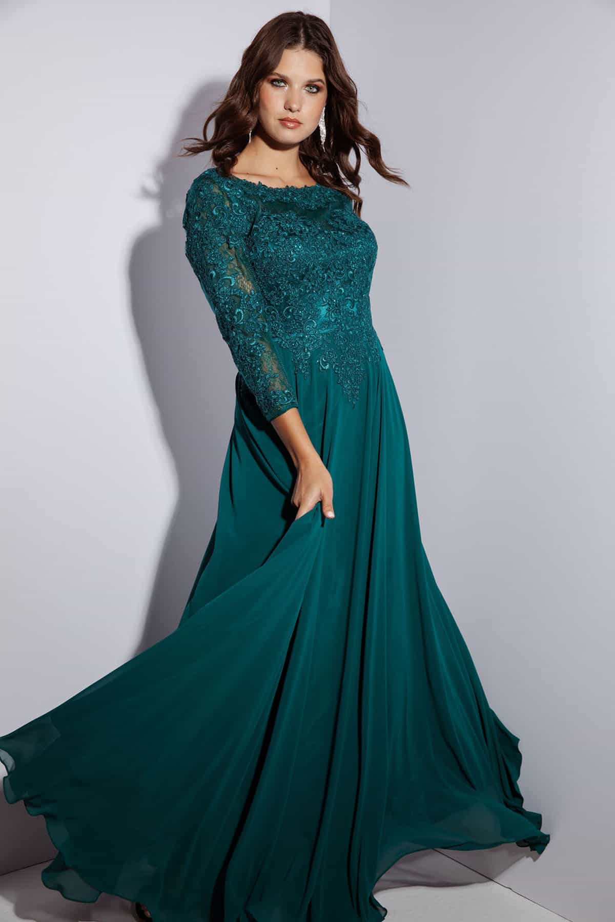 Formal Dresses Long Prom Sequin A line Formal Dress Eureka Fashion 6909 Emerald Green