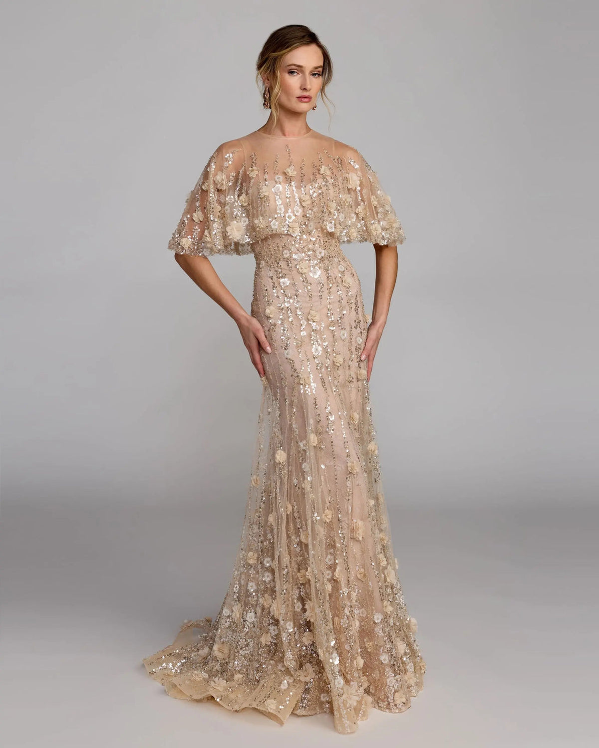 Illusion Floor-Length Sequin Formal A-Line Mac Duggal 69188