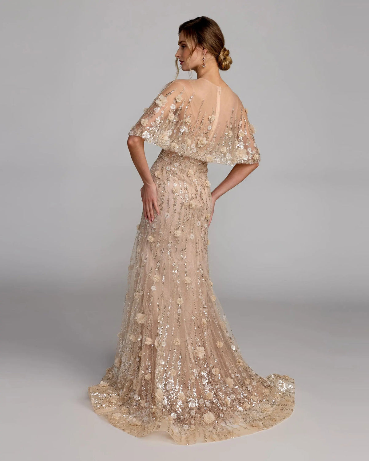 Illusion Floor-Length Sequin Formal A-Line Mac Duggal 69188