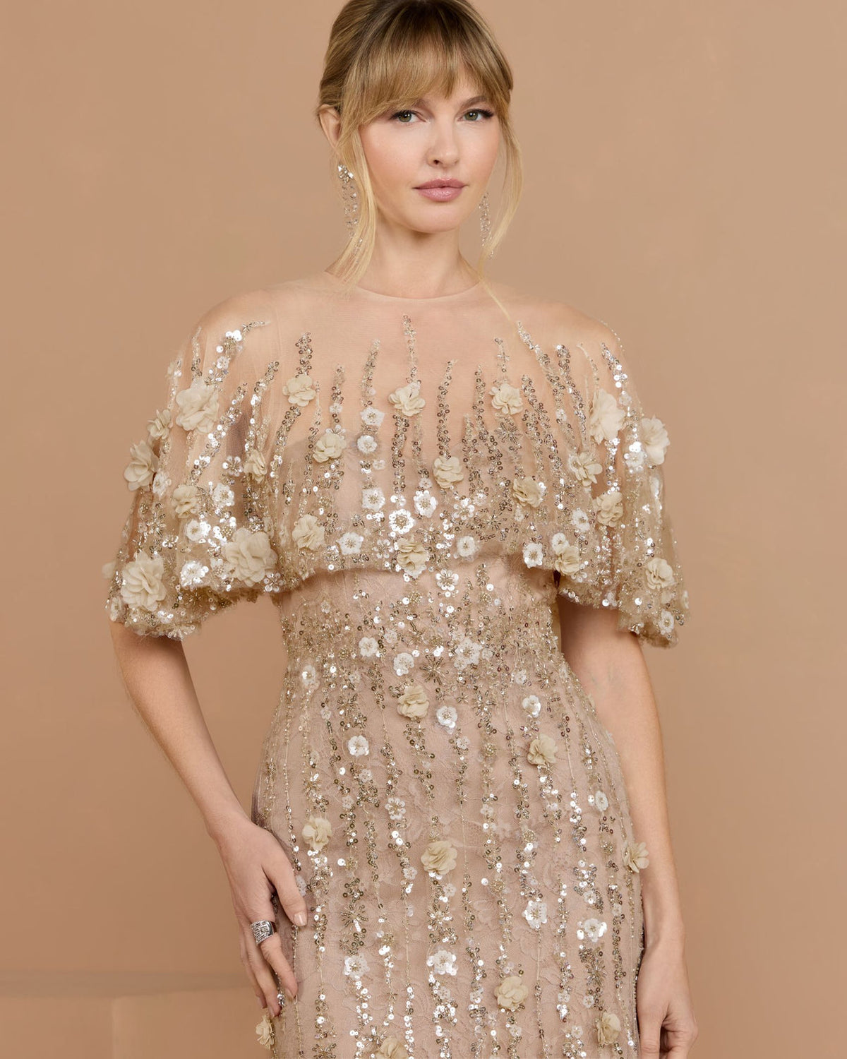 Illusion Floor-Length Sequin Formal A-Line Mac Duggal 69188