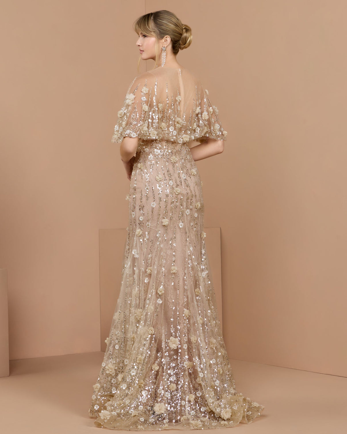 Illusion Floor-Length Sequin Formal A-Line Mac Duggal 69188
