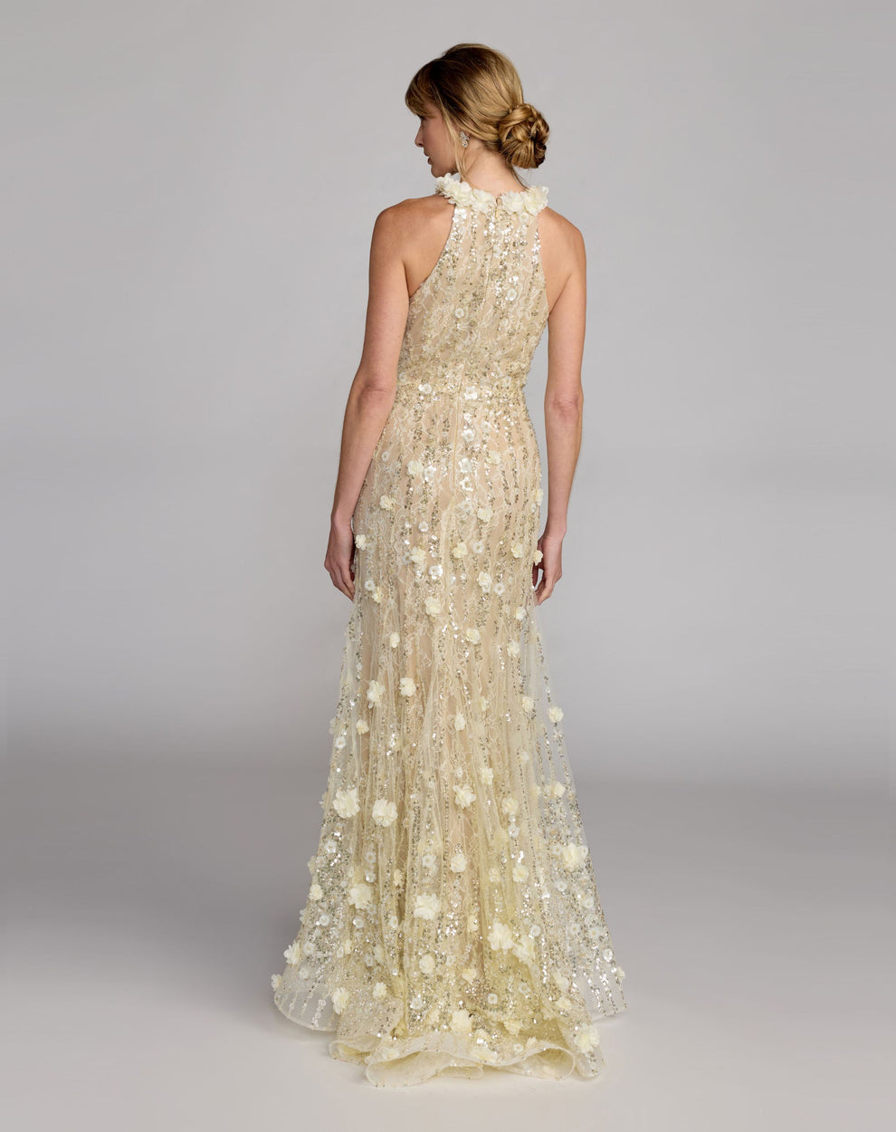 Halter Floor-Length Sequin Formal Mermaid/Trumpet Mac Duggal 69325