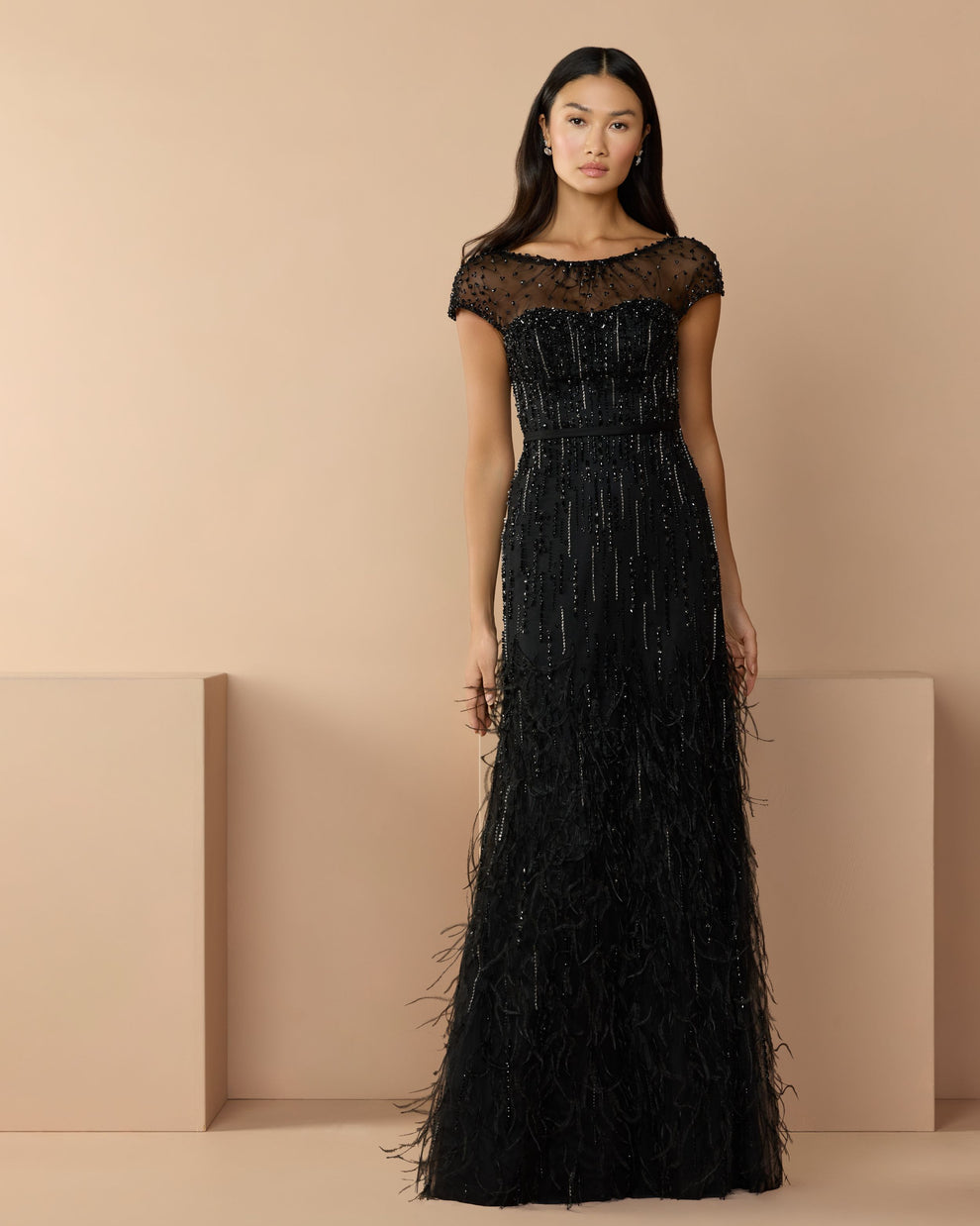 Illusion Floor-Length Sequin Formal Mermaid Mac Duggal 77198