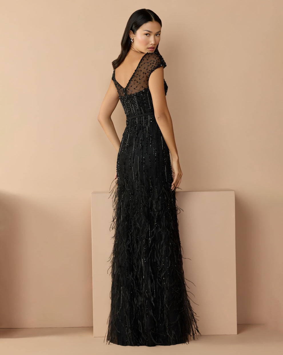 Illusion Floor-Length Sequin Formal Mermaid Mac Duggal 77198