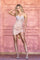 Cocktail Dresses Short Homecoming Fitted Sequin Cocktail Dress Rose Gold