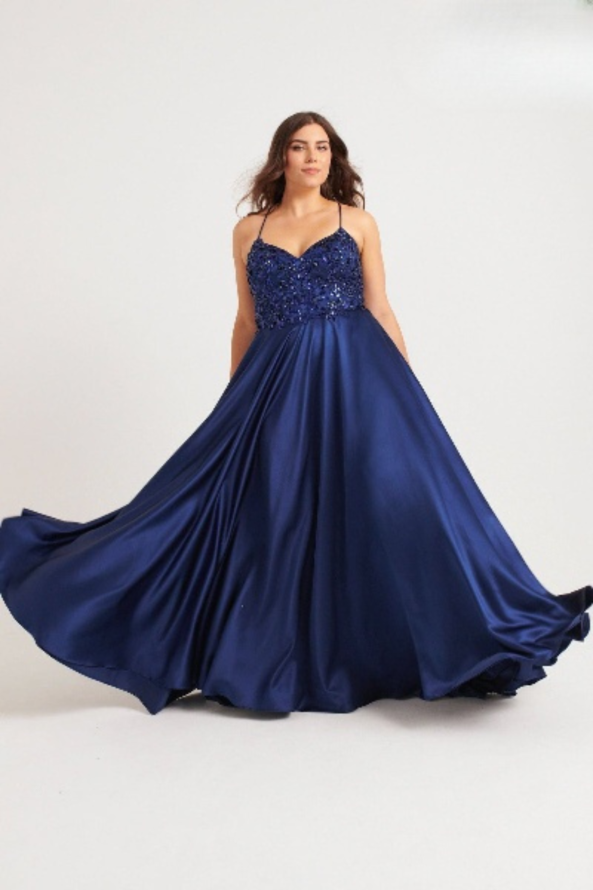 Prom Dress Long Prom Navy