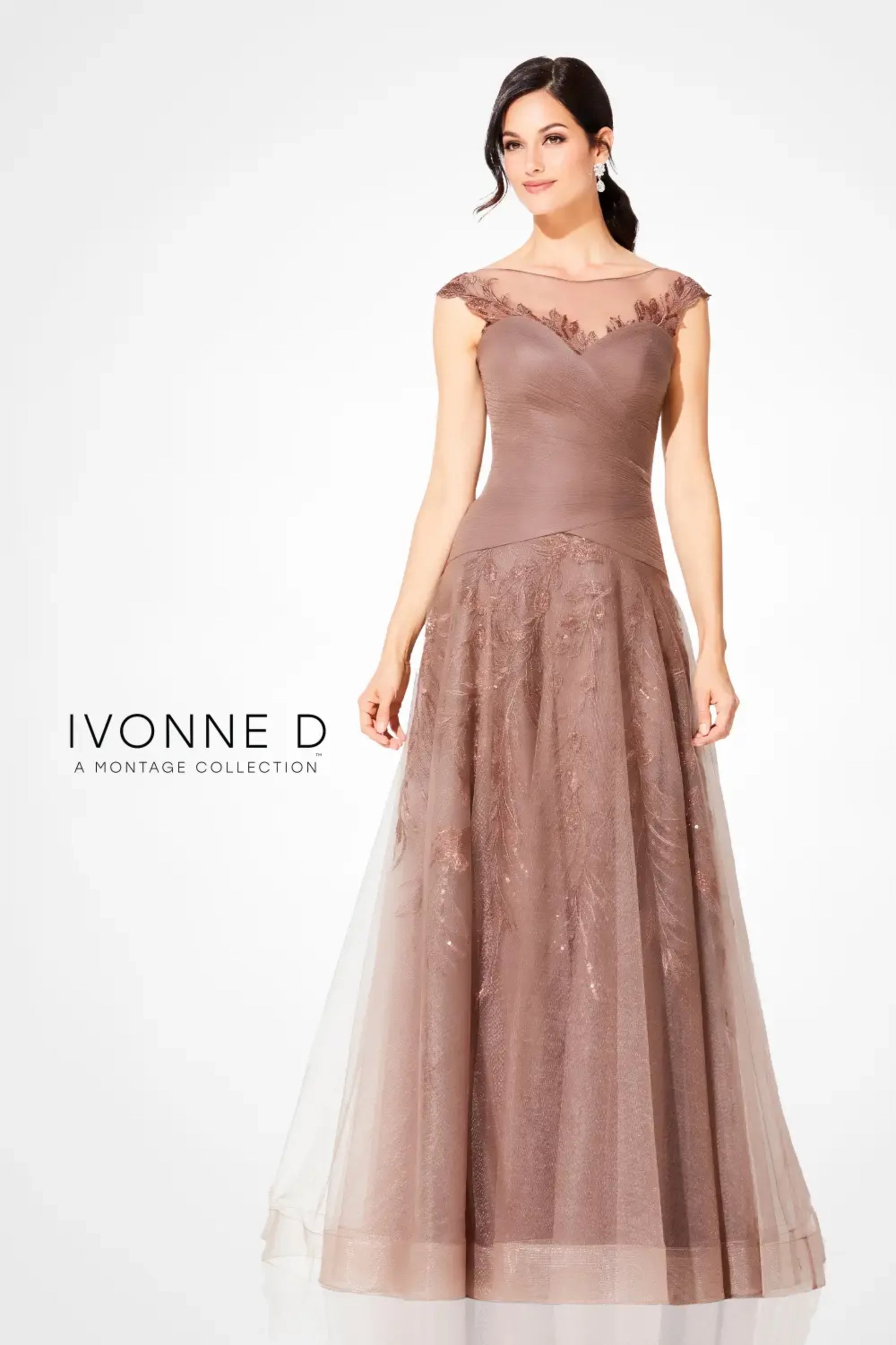 Ivonne D 220D28 Long A Line Formal Evening Gown