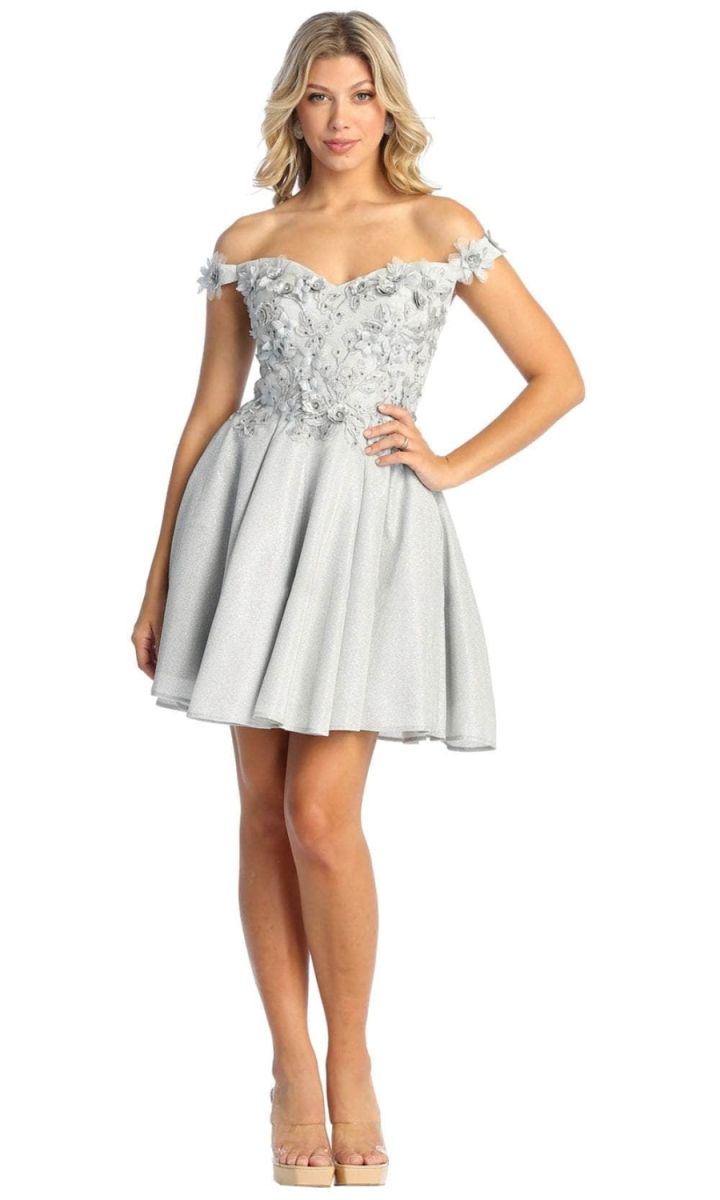 Off-the-Shoulder Mini/Short Tulle Cocktail A-Line May Queen 1906