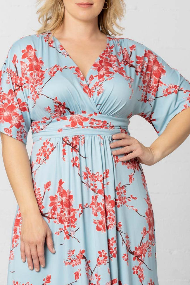 Plus Size Dresses Mother of the Bride Long Formal Plus Size Dress Cherry Blossom Print