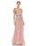 Formal Dresses Long Formal Short Sleeve Dress Rose