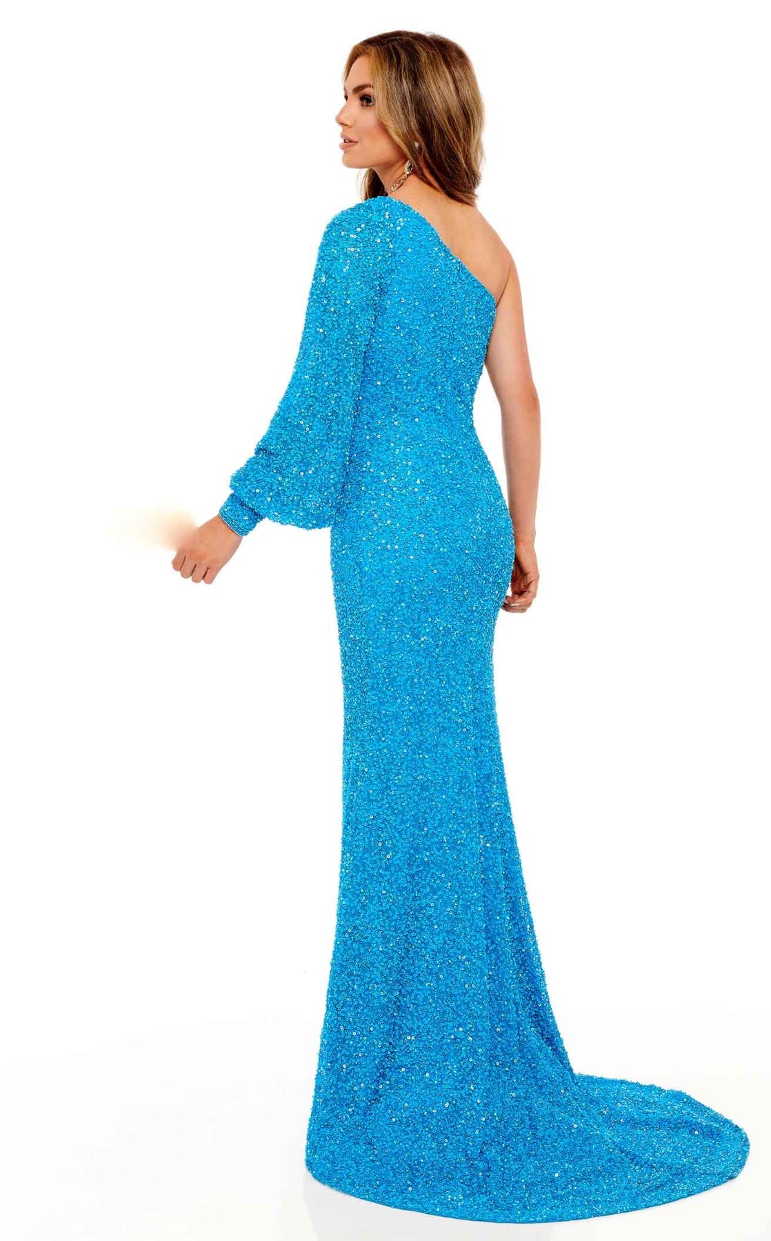 Prom Dresses Long Formal Sequin Prom Dress Rachel Allan 70171 Ocean Blue