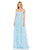 Prom Dresses Long Pleated Formal Prom Ruffle Dress Powder Blue