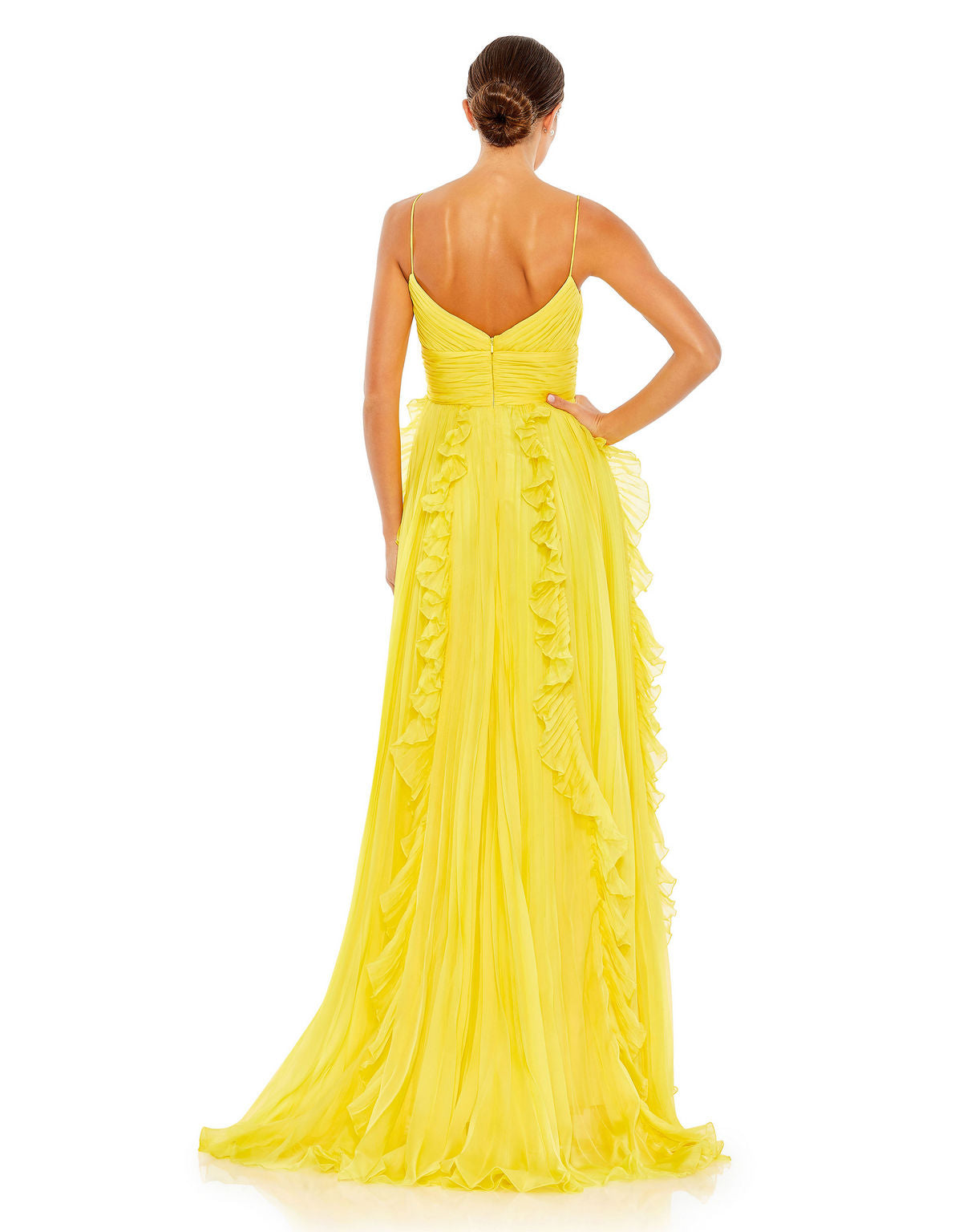 Mac Duggal 70172 Long Spaghetti Strap Prom Dress