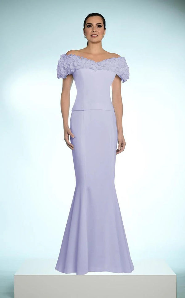 Alexander by Daymor 702003 Long Formal Ruffled Mermaid Evening Dress