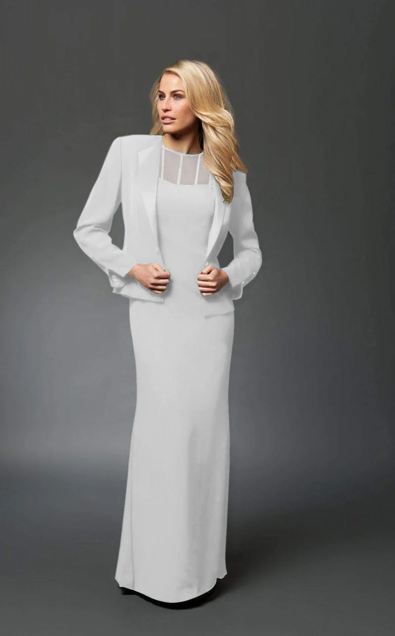 Alexander by Daymor 702105 Beaded Illusion Sheath Dress with Jacket